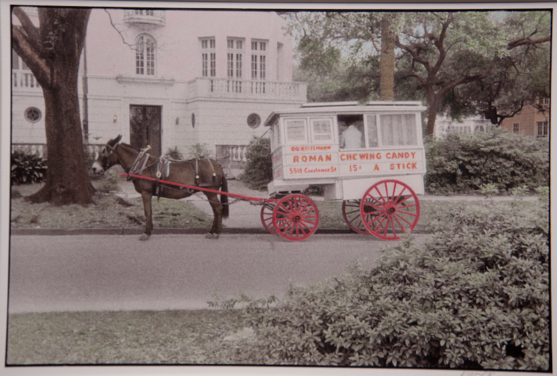 Roman Candy Wagon - $800 - 9 X 13.5 Vintage Hand-Colored Silver Gelatin
