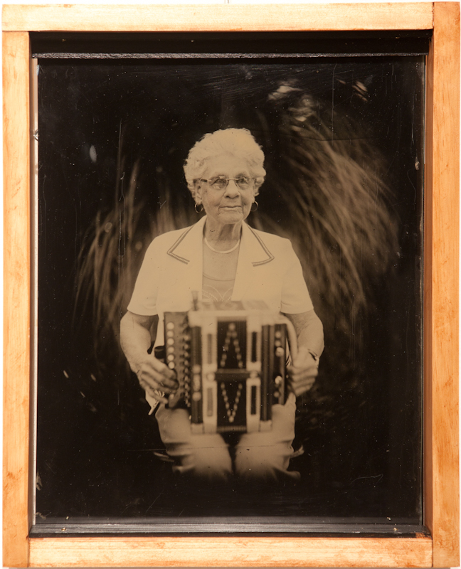 Esther Lejeune - Accordion Player - Ambrotype - $500