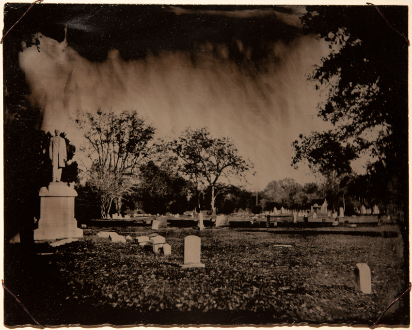 Live Oak Cemetery - 2014 - 8x20 - $1000 Framed