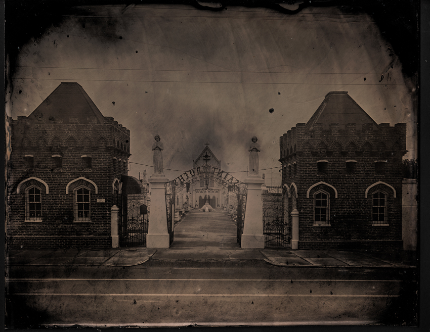 St Roch in the Rain - 2014 - 14x11 - $1400 Framed