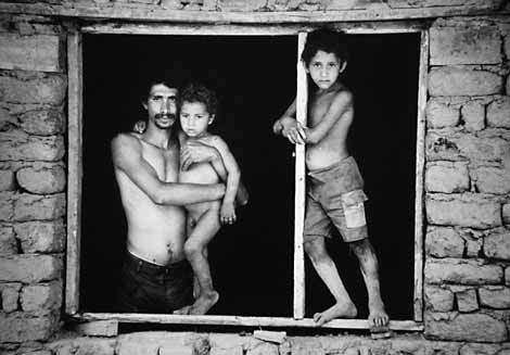 Atanas Zahariev by the Window with his Children - 1992 - $2200