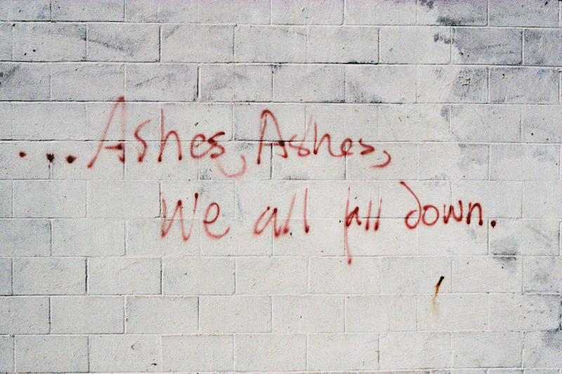 Ashes Ashes 1989 13x20 $750