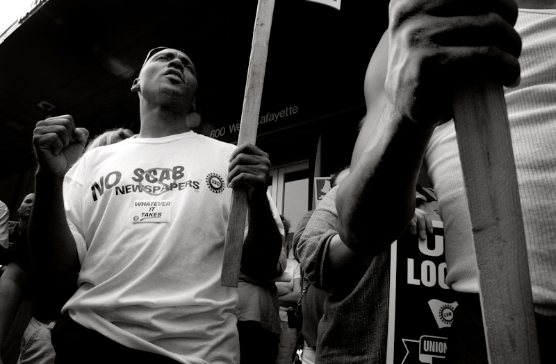 Detroit Newpaper Strike 1996 8x10 $750
