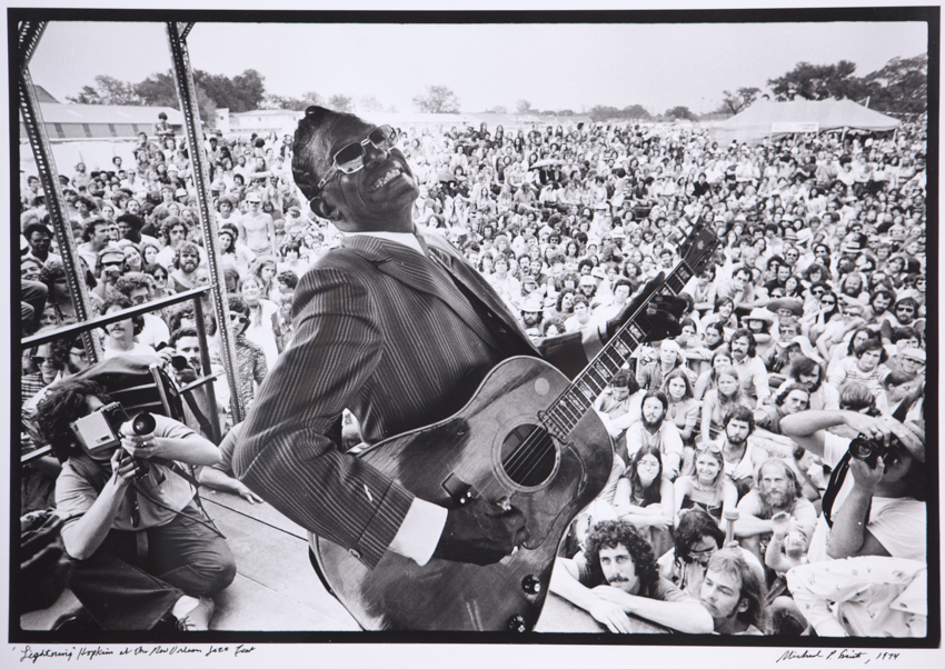 “Lightning” Hopkins at the New Orleans Jazz Fest 1974