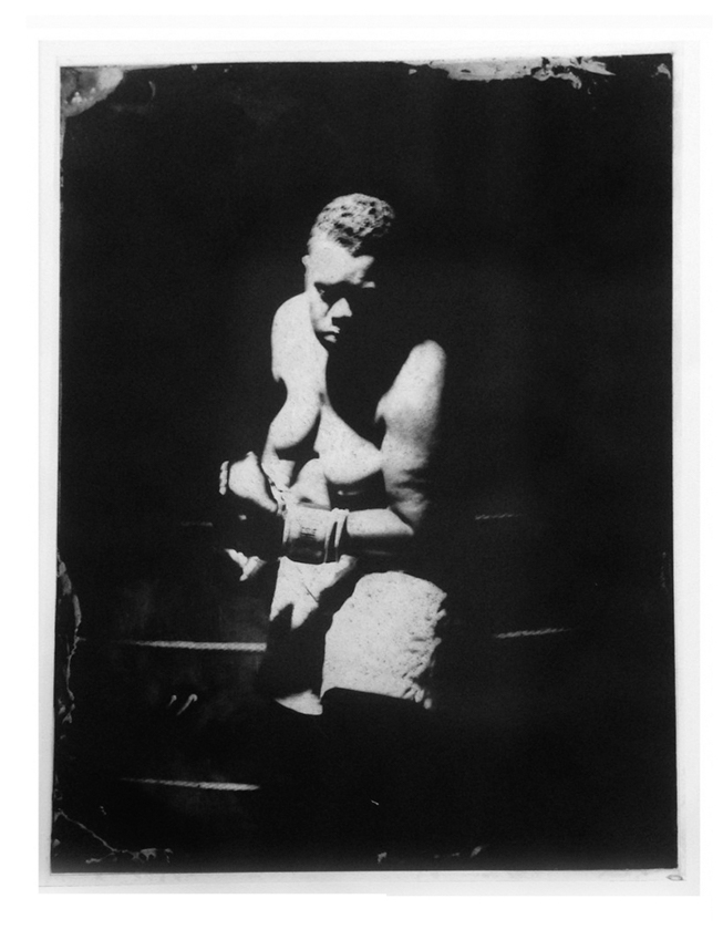 Meg Turner & Courtney Webster - The Unseen Boxer 01 (Diptych) - 20 x 16 - $700 Unframed $1050 Framed