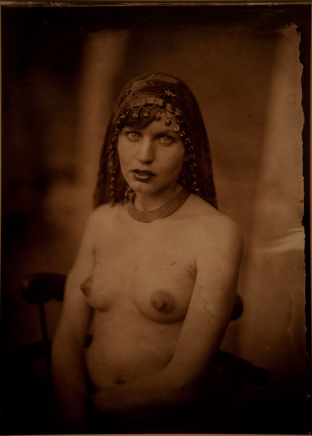 Bruce Schultz - Nude With Head Dress - 9 x 7 1/2 - $300