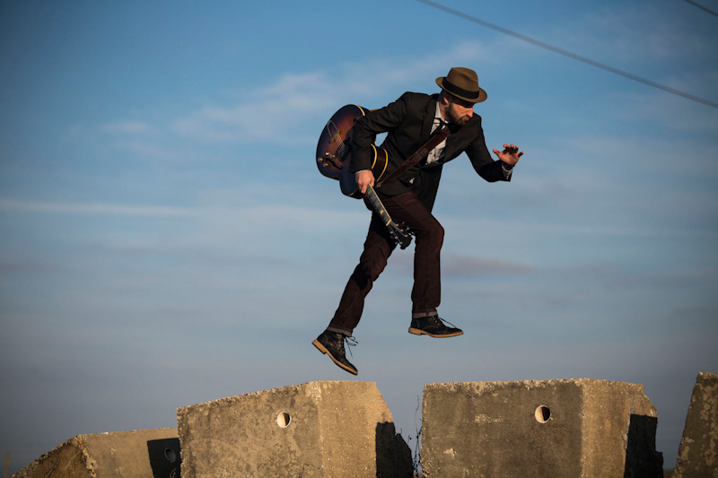 Seth Walker Jumping, St Bernard 2014 - 42x28 - $1025